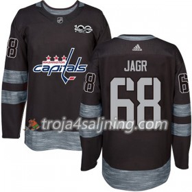 Washington Capitals tröja Jaromir Jagr 68 1917-2017 100th Anniversary Adidas Svart Authentic - NHL Tröjor Herr